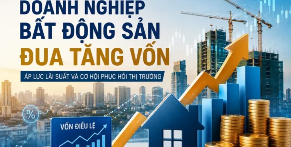 Doanh nghiệp bất động sản đua tăng vốn giữa áp lực lãi suất và cơ hội hồi phục thị trường