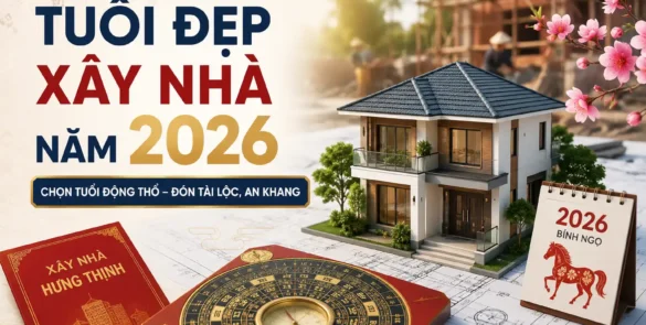 Tuổi đẹp xây nhà năm 2026: Những tuổi đẹp nhất để động thổ, sửa nhà năm Bính Ngọ