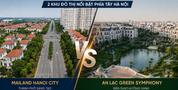 So sánh khu đô thị Mailand Hanoi City và An Lạc Green Symphony