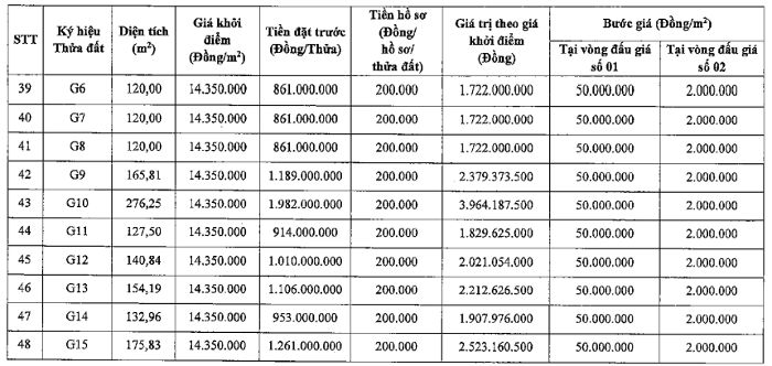 Hà Nội đấu giá 48 thửa đất tại xã Thiên Lộc dau gia dat thien loc p6 2026